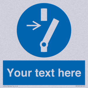 Custom Disconnect Sign